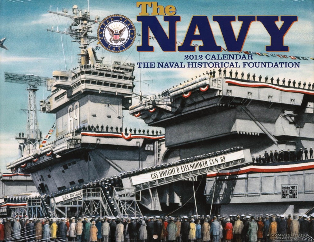2012 Navy Calendar - Front