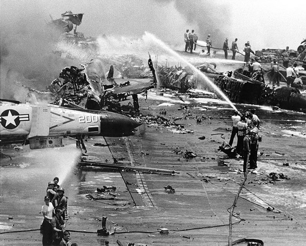 USS FORRESTAL (CV-59) Fire Remembrance Ceremony | Naval Historical ...