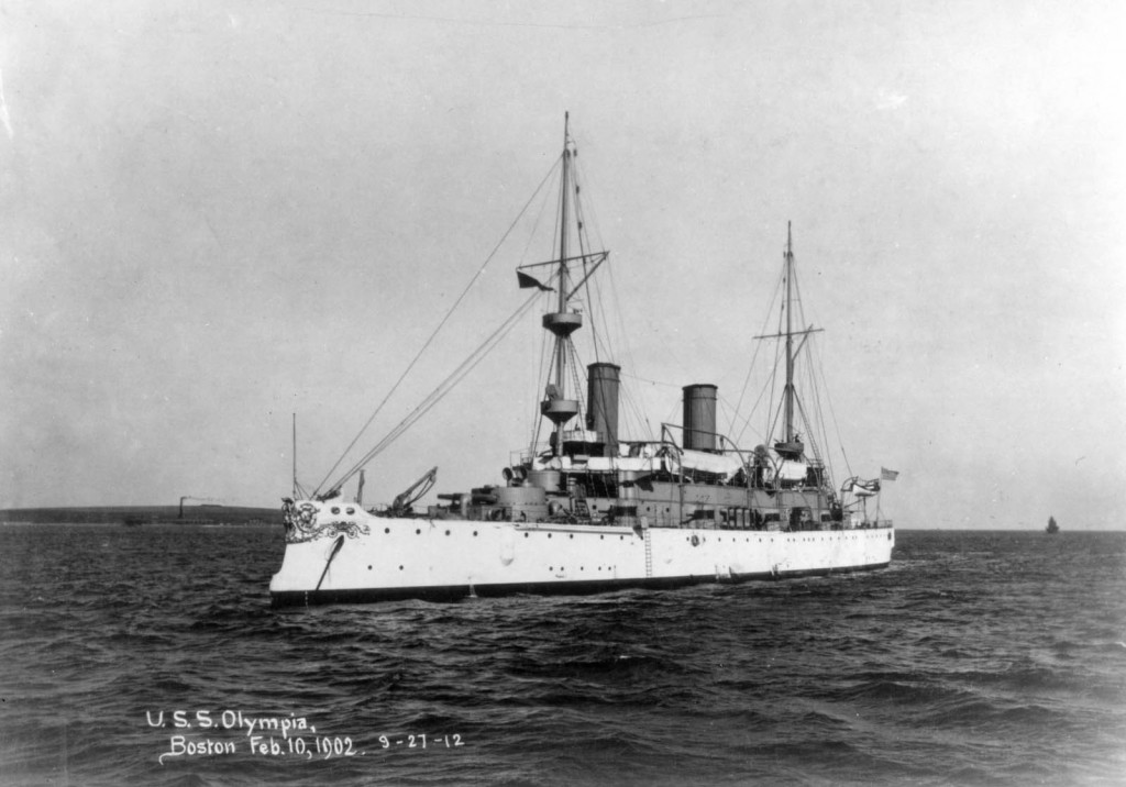 USS Olympia, 1902. NH 42514