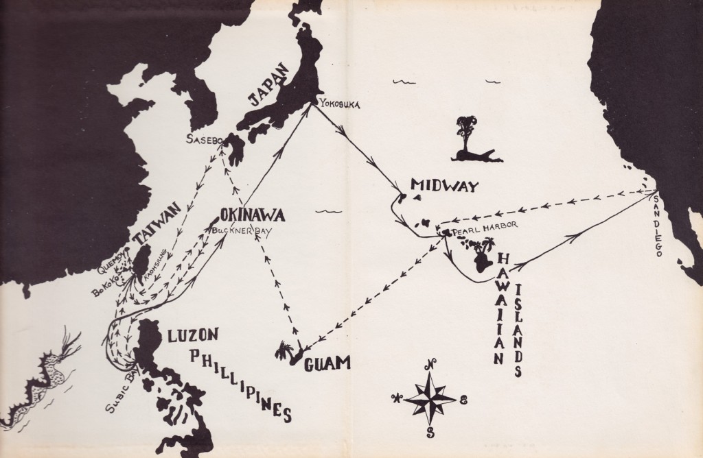 Halsey Powell 1958 Cruise Book - Map