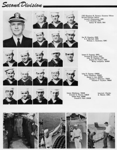 Second Division, USS Halsey Powell, from 1959-1960 Cruise Book