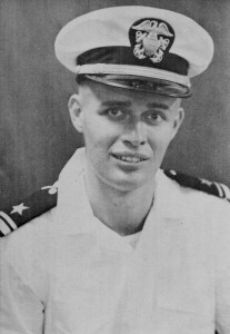 LTJG George Stewart from the 1958 USS Halsey Powell Cruise Book