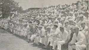 First Base Line Crowd, May 1943 (HRNM Photo)