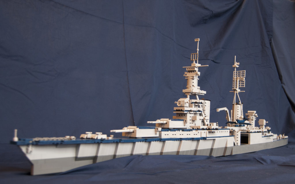 Dave Colamaria's LEGO USS Indianapolis Model (Photo by Dave Colamaria/NHF/Released)