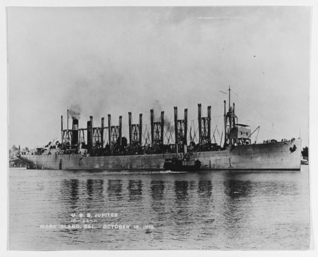  Off the Mare Island Navy Yard, California, 16 October 1913. U.S. Naval History and Heritage Command Photograph. (NH 52365)
